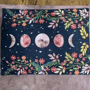46.5” x 35.5” Moon Phases Tapestry